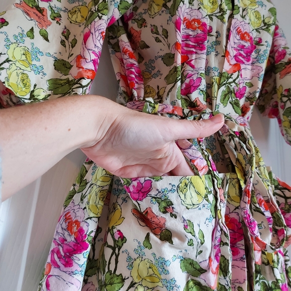 Floral Wrap Dress/Robe - Picture 4 of 7